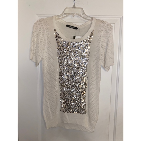 White Top with Sequin - Picture 1 of 4